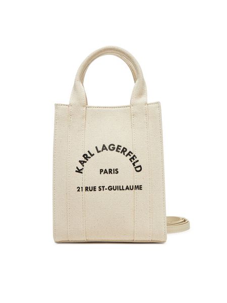 KARL LAGERFELD Torebka A1W50039 Beżowy. Brązowe torebki do ręki damskie KARL LAGERFELD, bez wzorów, z materiału, bez dodatków. Za 279.99 zł.