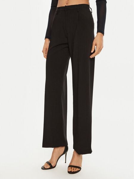 Bardot Spodnie materiałowe 59737PB1 Czarny Regular Fit. Czarne spodnie materiałowe damskie Bardot, bez wzorów, z materiału. Za 249.99 zł.