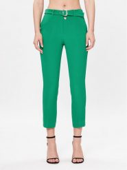 Liu Jo Spodnie materiałowe WA3188 T7896 Zielony Slim Fit. Zielone spodnie materiałowe damskie Liu Jo, bez wzorów, z materiału. Za 1,139.00 zł.