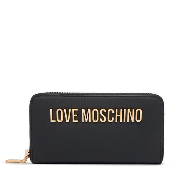 Portfel LOVE MOSCHINO. Czarne portfele damskie Love Moschino, bez wzorów. Za 439.99 zł.