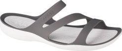 Crocs Crocs W Swiftwater Sandals 203998-06X szare 36/37. Szare klapki damskie Crocs, bez wzorów, sportowe, bez obcasa. Za 167.02 zł.