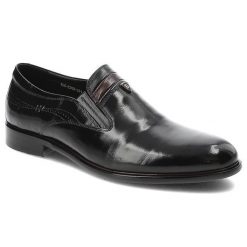 Czarne Półbuty John Doubare Eleganckie Buty Męskie. Czarne eleganckie półbuty John Doubare, ze skóry, eleganckie, bez zapięcia. Za 519.00 zł.