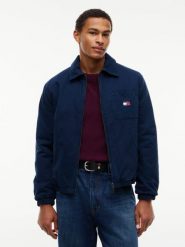 Tommy Jeans Kurtka Mężczyźni Bawełna (100%) niebieski, L. Niebieskie kurtki męskie Tommy Jeans, l, bez wzorów, z bawełny, bez kaptura. Za 649.95 zł.