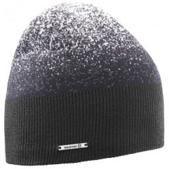 Salomon Czapka Angel Beanie Black/Forged Iron. Czarne czapki i kapelusze damskie Salomon, z polaru. W wyprzedaży za 95.00 zł.