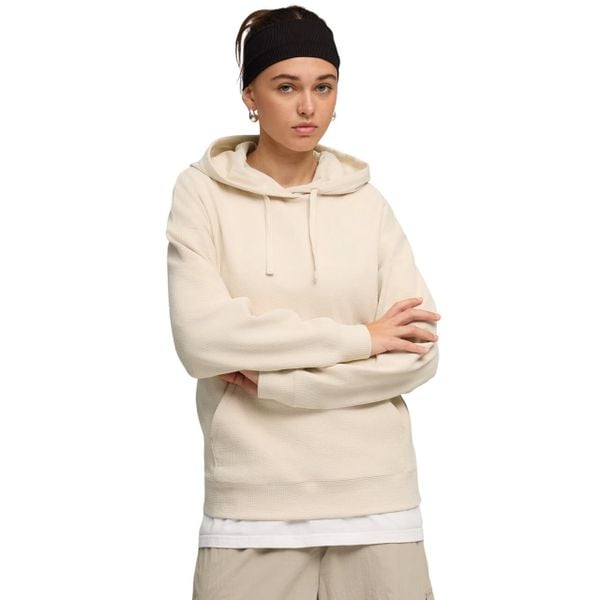 PUMA ESS Elevated Comfort Hoodie bluza damska. Brązowe bluzy damskie Puma, xl, bez wzorów, z polaru. Za 177.99 zł.
