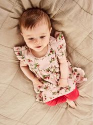 NAME IT Legginsy 13217452 Czerwony Regular Fit. Czerwone legginsy dla dziewczynek Name it, bez wzorów, z bawełny. Za 29.99 zł.