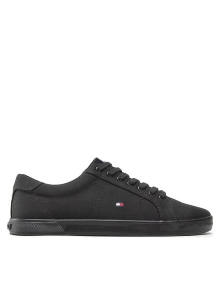 Tommy Hilfiger Tenisówki Harlow 1D FM0FM00596 Czarny. Czarne trampki męskie Tommy Hilfiger, bez wzorów, z materiału, bez zapięcia. Za 199.99 zł.
