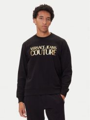 Versace Jeans Couture Bluza 79GAIT05 Czarny Regular Fit. Czarne bluzy męskie Versace Jeans Couture, m, bez wzorów, z bawełny, bez kaptura. Za 929.99 zł.