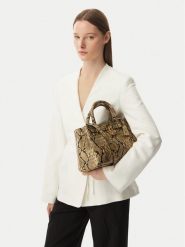 Tommy Hilfiger Torebka American Icon Mini Tote Snake AW0AW18818 Brązowy. Brązowe torebki do ręki damskie Tommy Hilfiger, bez wzorów, ze skóry, bez dodatków. Za 1,399.00 zł.