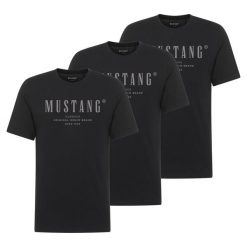 3PAK Męski T-Shirt Mustang Style Alex Black 1017329 4142. Czarne t-shirty męskie Mustang, m, bez wzorów, bez kołnierzyka. W wyprzedaży za 119.99 zł.