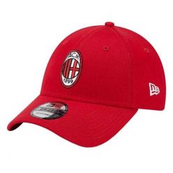 Męska Czapka Z Daszkiem Core 9FORTY AC Milan. Czerwone czapki i kapelusze męskie New Era, bez wzorów, sportowe. Za 169.99 zł.