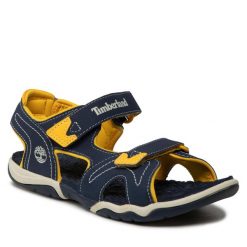 Sandały Timberland. Niebieskie sandały chłopięce Timberland, bez zapięcia. Za 189.99 zł.