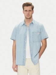 Calvin Klein Jeans Koszula jeansowa J30J327180 Niebieski Regular Fit. Niebieskie koszule męskie Calvin Klein Jeans, m, bez wzorów, z bawełny, bez kołnierzyka, bez ramiączek. Za 309.99 zł.