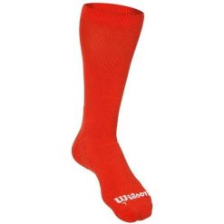 Skarpety tenisowe męskie Wilson Rush Pro Crew Sock. Czerwone skarpety męskie Wilson, bez wzorów. Za 46.00 zł.