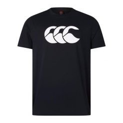 Koszulka Canterbury Logo. Czarne koszulki sportowe męskie CANTERBURY, m, bez wzorów, z bawełny, bez kołnierzyka, bez ramiączek, trekkingowe. Za 183.50 zł.