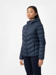 4F Kurtka puchowa z wypełnieniem syntetycznym damska M. Niebieskie kurtki damskie 4f, m, bez wzorów, z puchu, bez kaptura. Za 349.99 zł.