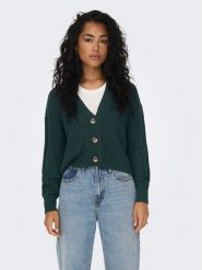 ONLY Kardigan 15211521 Zielony Regular Fit. Zielone kardigany damskie Only, xl, bez wzorów, z syntetyku. Za 159.99 zł.