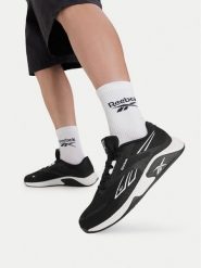 Reebok Buty na siłownię EOSB-NANOFLEX TR 3 100272198 Czarny. Czarne buty sportowe męskie Reebok, z materiału, bez zapięcia, na fitness i siłownię. Za 329.99 zł.