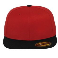 Dwukolorowa Czapka Z Daszkiem Premium 210. Czarne czapki i kapelusze damskie FLEXFIT, bez wzorów. Za 87.99 zł.