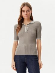 Guess Sweter W5GR37 Z3L10 Zielony Regular Fit. Zielone swetry damskie Guess, l, z aplikacjami, z wiskozy, bez kołnierzyka, bez ramiączek, bez kaptura. Za 199.99 zł.