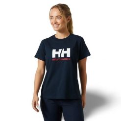 Koszulka damska Helly Hansen Logo 3.0. Białe t-shirty damskie Helly Hansen, xs, bez wzorów, z bawełny, bez kołnierzyka. Za 168.20 zł.
