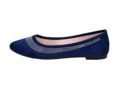 Granatowe baleriny damskie Sabatina Zh20-5. Niebieskie baleriny damskie Sabatina, bez wzorów, z zamszu, bez obcasa, na obcasie. Za 89.00 zł.