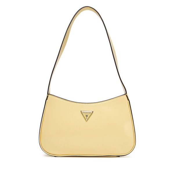 Torebka Guess. Żółte torebki do ręki damskie Guess, z aplikacjami, klasyczne, bez dodatków. Za 289.99 zł.