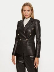 Marciano Guess Marynarka 4YGN14 7114A Czarny Regular Fit. Czarne żakiety damskie Marciano Guess, z aplikacjami, z syntetyku. Za 589.99 zł.
