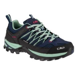 Buty CMP Rigel Low Wmn Wp 3Q54456-62MN niebieskie. Niebieskie obuwie sportowe damskie bez wzorów, z materiału, trekkingowe. Za 579.48 zł.