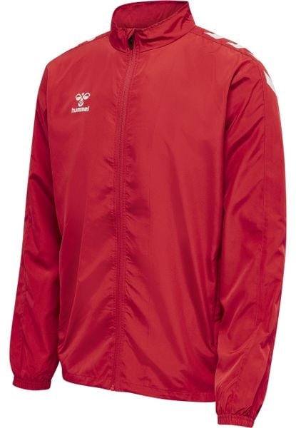 Kurtka Hummel Micro Zip. Czerwone kurtki damskie Hummel, s, bez wzorów, z materiału, bez kaptura. Za 174.10 zł.