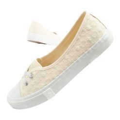 Buty Lee Cooper LCW-25-31-3445L beżowy. Brązowe obuwie sportowe damskie bez wzorów, z gumy, tenisowe. Za 167.16 zł.