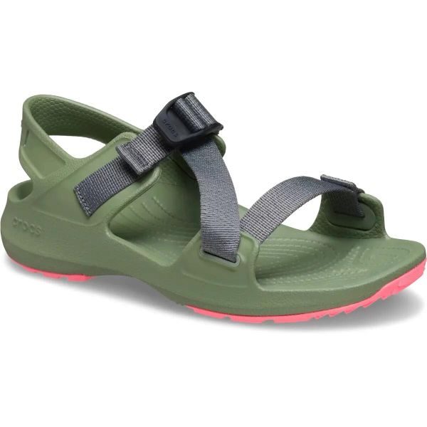 Sandały Dla Dorosłych Crocs Quick Trail Sandal. Czarne sandały damskie Crocs, bez wzorów, z materiału, bez obcasa, na obcasie, bez zapięcia. Za 289.99 zł.