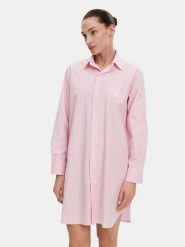 LAUREN RALPH LAUREN Koszula nocna ILN32315 Różowy Relaxed Fit. Czerwone koszule nocne damskie Lauren Ralph Lauren, xs, bez wzorów, z bawełny. Za 279.99 zł.