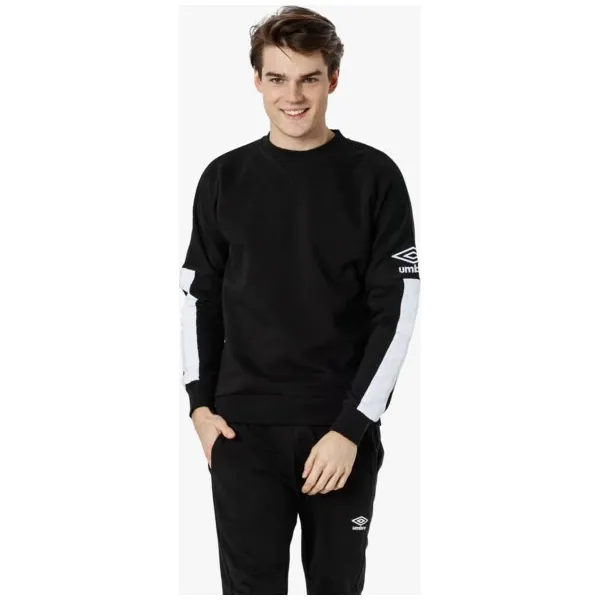 Umbro Bluza Dropped Shoulder , czarny, rozmiar M. Czarne bluzy męskie Umbro, m, z aplikacjami, z bawełny, bez kaptura. W wyprzedaży za 79.99 zł.