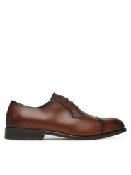 BOSS Półbuty Limber 50541744 Brązowy. Brązowe eleganckie półbuty Boss, ze skóry, wizytowe, bez zapięcia. Za 709.99 zł.