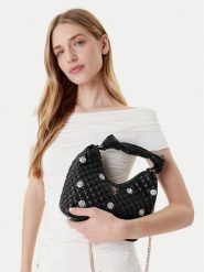 Guess Torebka HWEG86 79010 Czarny. Czarne torebki do ręki damskie Guess, z aplikacjami, ze skóry, bez dodatków. Za 379.99 zł.