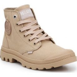 Buty Palladium Pampa Hi Mono 73089-271 beżowy. Brązowe trampki i tenisówki damskie bez wzorów, z materiału, bez zapięcia. Za 503.88 zł.