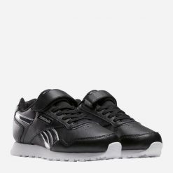 Buty sportowe dziecięce Reebok Royal Glide 1V sneakersy czarne (100222871). Czarne buty sportowe dziewczęce Reebok, bez wzorów, z materiału, bez zapięcia, trekkingowe, Reebok Royal. Za 199.00 zł.
