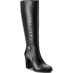 Kozaki KOTYL - 9701 Czarny Lico. Czarne kozaki damskie Kotyl, ze skóry. W wyprzedaży za 379.00 zł.