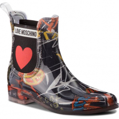 Kalosze LOVE MOSCHINO - JA21013G16IO0000 St Graff Ne. Niebieskie kozaki damskie Love Moschino, z materiału. Za 559.00 zł.