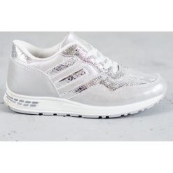 SHELOVET szare Sneakersy Snake Print. Szare trampki i tenisówki damskie SHELOVET, bez wzorów, bez zapięcia. W wyprzedaży za 69.00 zł.