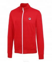 Bluza tenisowa Fila Jacket Manuel. Czerwone bluzy męskie Fila, xl, bez wzorów, z dresówki, bez kaptura, na fitness i siłownię. Za 226.99 zł.