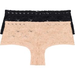 Figi hipster (2 pary) bonprix czarny + perłowy beżowy. Figi damskie marki KALENJI. Za 45.98 zł.