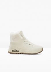 Kozaki sznurowane Skechers z pianką memory. Brązowe kozaki damskie bonprix, bez obcasa. Za 379.99 zł.