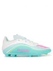 Adidas Buty do piłki nożnej F50 Messi League Firm Ground /Multi Ground JQ0942 Biały. Białe buty sportowe chłopięce Adidas, bez wzorów, z materiału, bez zapięcia, do piłki nożnej. Za 329.99 zł.