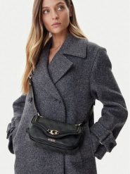 Guess Torebka Dea Mini HWSG79 93790 Szary. Szare listonoszki damskie Guess, z aplikacjami, ze skóry, bez dodatków. Za 279.99 zł.