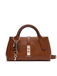 Guess Torebka Brooke HWBG98 97060 Brązowy. Brązowe torebki do ręki damskie Guess, z aplikacjami, ze skóry, bez dodatków. Za 639.99 zł.