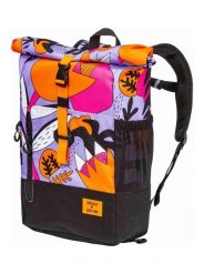 Plecak typu roll-top Holler Lila Love 28L Meatfly. Fioletowe plecaki damskie Meatfly, z aplikacjami, z materiału. Za 288.99 zł.