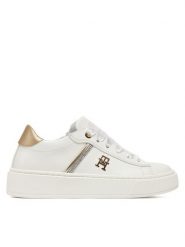 Tommy Hilfiger Sneakersy Low Cut Lace UP T4A9-33933-0206X048 Biały. Białe buty sportowe dziewczęce Tommy Hilfiger, bez wzorów, ze skóry, bez zapięcia. Za 339.99 zł.