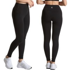 Legginsy damskie XTREXO Trexi Leggings. Czarne legginsy damskie XTREXO, bez wzorów, na jogę i pilates. Za 53.99 zł.